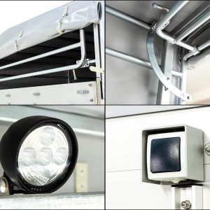 Koch Alf Profi Przyczepa do bydła 185x500 cm | Wys. 185 cm | 3,5t | Kombi-rampa - obrazek 12