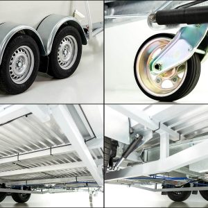 Koch Alf Profi Przyczepa do bydła 185x500 cm | Wys. 185 cm | 3,5t | Kombi-rampa - obrazek 15