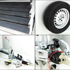 Koch Alf Profi Przyczepa do bydła 185x500 cm | Wys. 185 cm | 3,5t | Kombi-rampa - obrazek 16