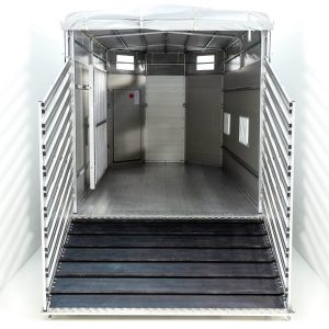 Koch Alf Profi Przyczepa do bydła 185x500 cm | Wys. 185 cm | 3,5t | Kombi-rampa - obrazek 5