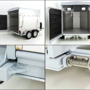 Koch Alf Profi Przyczepa do bydła 185x500 cm | Wys. 185 cm | 3,5t | Kombi-rampa - obrazek 8