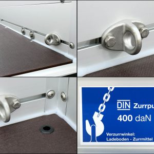 Koch Anhänger mit Plane 125x250cm 750kg | Typ U4 | Flachplane Profi weiß – Bild 9