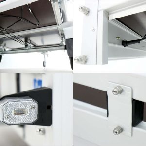 Koch Anhänger mit Plane 125x250cm 750kg | Typ U4 | Flachplane Profi weiß – Bild 13