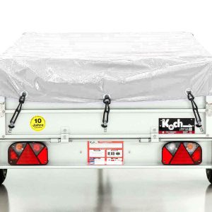 Koch Anhänger mit Plane 125x250cm 750kg | Typ U4 | Flachplane Profi weiß – Bild 5