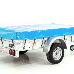 Koch Anhänger mit Plane 125x250cm 750kg | Typ U4 | Flachplane Profi hellblau – Bild 15