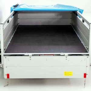 Koch Anhänger mit Plane 125x250cm 750kg | Typ U4 | Flachplane Profi hellblau – Bild 4
