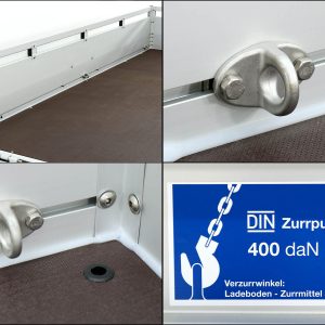 Koch Anhänger 150x300cm 750kg | Typ U7 | Flachplane Profi schwarz – Bild 6