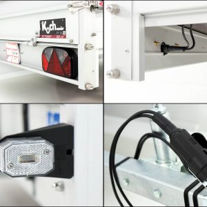 Koch Anhänger 150x300cm 750kg | Typ U7 | Flachplane Profi schwarz – Bild 7