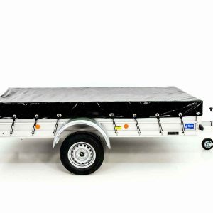 Koch Anhänger 150x300cm 750kg | Typ U7 | Flachplane Profi schwarz – Bild 12