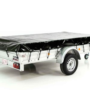 Koch Anhänger 150x300cm 750kg | Typ U7 | Flachplane Profi schwarz – Bild 13