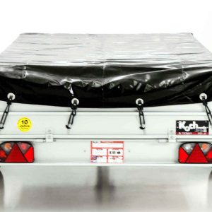 Koch Anhänger 150x300cm 750kg | Typ U7 | Flachplane Profi schwarz – Bild 14