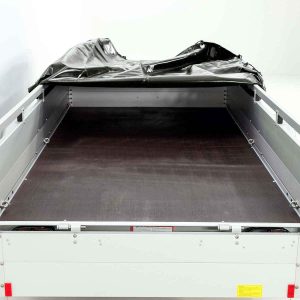 Koch Anhänger 150x300cm 750kg | Typ U7 | Flachplane Profi schwarz – Bild 3