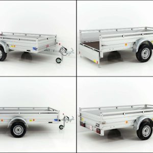 Koch Anhänger 150x300cm 750kg | Typ U7 | Flachplane Profi schwarz – Bild 4