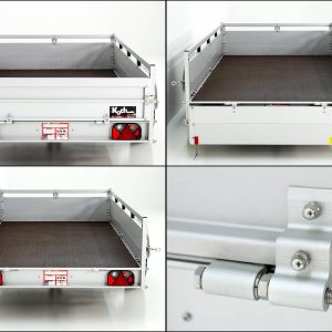 Koch Anhänger 150x300cm 750kg | Typ U7 | Flachplane Profi schwarz – Bild 5