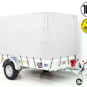 Przyczepa Koch z plandeką 150x300cm 1300kg | Typ 7.13 | Wysoka plandeka 160cm - Biała