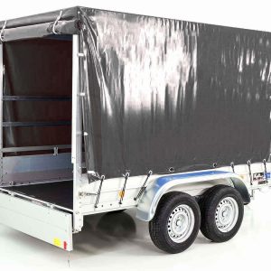 Koch Anhänger mit Plane 150x300cm 2600kg | Typ 7.26 | Hochplane 180 cm - Anthrazit – Bild 3