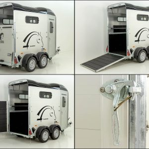 Cheval Liberte Pferdeanhänger Touring One 1,5er | Pullman-Fahrwerk | Frontausstieg | schwarz – Bild 3