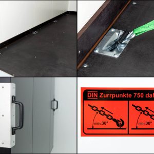 Vezeko Kofferanhänger 204x405cm H:205cm 2,7t | Schwarz – Bild 6