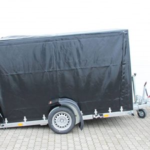 Vezeko Absenkanhänger 162x272x155 1,3t Hochplane schwarz – Bild 5