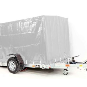 . Vezeko Absenkanhänger 162x272x155 1,3t Hochplane silber – Bild 5