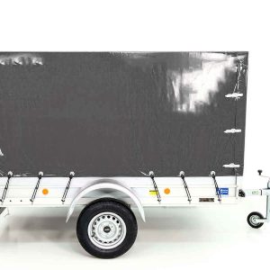 Koch Anhänger mit Plane 125x250cm 750kg | Typ U4 | Hochplane 140 cm Profi | Anthrazit – Bild 6