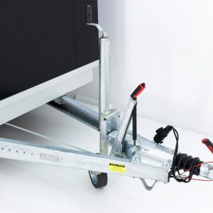 Vezeko Kofferanhänger 184x355cm Höhe:205cm 2,7t | Tür/Rampe | Schwarz – Bild 3
