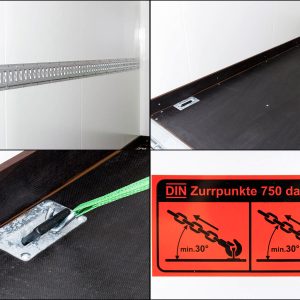 Vezeko Kofferanhänger 184x355cm Höhe:205cm 2,7t | Tür/Rampe | Schwarz – Bild 5