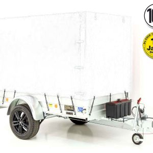 Koch-Anhänger "Edition 35" 125x250cm 1300kg | Typ 4.13 | Hochplane 160cm Weiß – Bild 1