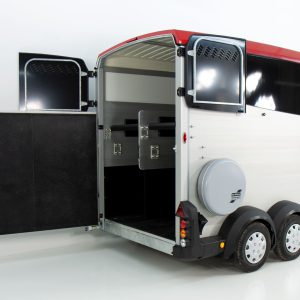 Ifor Williams Przyczepa do koni HBX 511 | Siodlarnia | Nowy model | Czerwona - obrazek 13