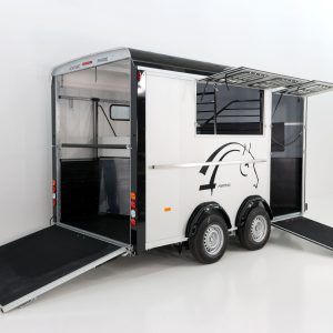 Cheval Liberte Pferdeanhänger Maxi 3 | 3 Pferde | Pullmann 2 Fahrwerk | schwarz – Bild 6