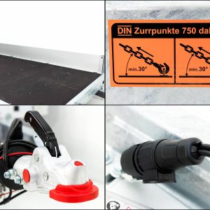 Vezeko Hochlader Anhänger J30.43 | 210x430 cm | 3t | Ladefläche kippbar – Bild 12