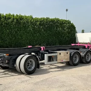 Cardi Roll-Off-Trailer mit Luftfederung (Länge: 9,27 m) – Bild 5