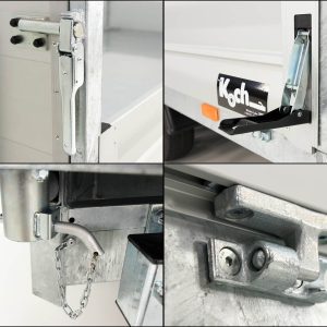 Vezeko Multidreiseitenkipper VMDK35.3 | 185x350cm 3,5t | Ladefläche kippbar | Gitteraufsatz – Bild 4
