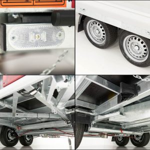 Vezeko Multidreiseitenkipper VMDK35.3 | 185x350cm 3,5t | Ladefläche kippbar | Gitteraufsatz – Bild 10
