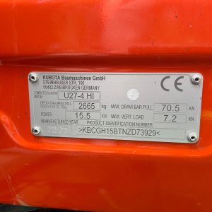 Kubota U27-4 - obrazek 8