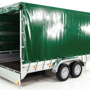 Koch Anhänger mit Plane 185x400cm 2600kg | Typ 10.26 | Hochplane 200cm Grün – Bild 8