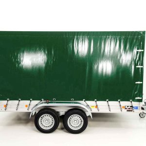 Koch Anhänger mit Plane 185x400cm 2600kg | Typ 10.26 | Hochplane 200cm Grün – Bild 5