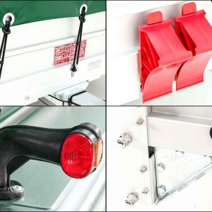 Koch Anhänger mit Plane 185x400cm 2600kg | Typ 10.26 | Hochplane 200cm Grün – Bild 12