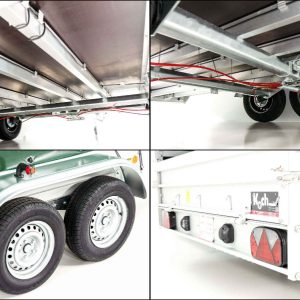 Koch Anhänger mit Plane 185x400cm 2600kg | Typ 10.26 | Hochplane 200cm Grün – Bild 13