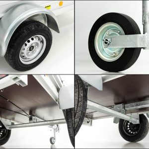 Koch Anhänger mit Plane 105x205cm 750kg | Typ U2 | Flachplane Profi blau – Bild 8