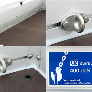 Koch Anhänger mit Plane 105x205cm 750kg | Typ U2 | Flachplane Profi blau – Bild 6