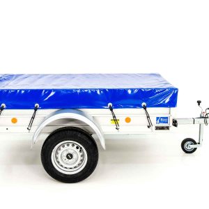 Koch Anhänger mit Plane 105x205cm 750kg | Typ U2 | Flachplane Profi blau – Bild 11