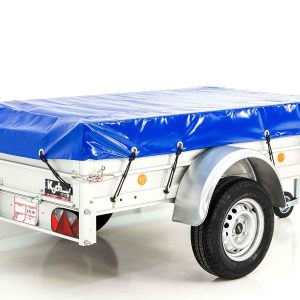 Koch Anhänger mit Plane 105x205cm 750kg | Typ U2 | Flachplane Profi blau – Bild 12