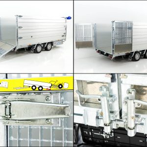 Twintrailer Multi-Heckkipper TT35-35 3,5t | 192x352x140cm | Tandem – Bild 4