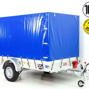 Przyczepa z plandeką 150x300cm 1300kg | Typ 7.13 | Wysoka plandeka 160cm - Niebieska