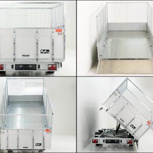 Vezeko Multidreiseitenkipper VMDK35.4 | 210x400cm 3,5t | Ladefläche kippbar | Gitteraufsatz – Bild 14