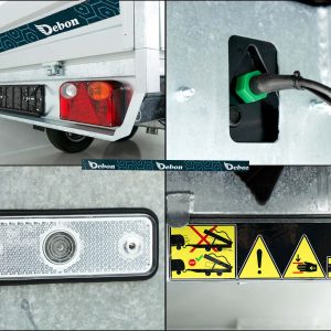 Debon Heckkipper 155x305cm 2,0t | E-Pumpe | Gitter 60 cm | AKTION – Bild 7