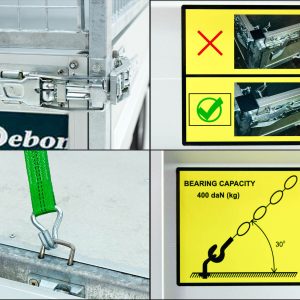 Debon Heckkipper 155x305cm 2,0t | E-Pumpe | Gitter 60 cm | AKTION – Bild 8