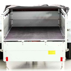 Koch Anhänger mit Plane 105x205cm 750kg | Typ U2 | Flachplane Profi Anthrazit – Bild 4