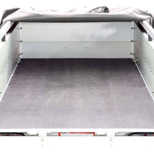 Koch Anhänger mit Plane 105x205cm 750kg | Typ U2 | Flachplane Profi Anthrazit – Bild 5